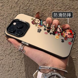 A6GTA7A58A96A97 学生A1A3A5活力版 福禄寿喜财神适用OPPOReno151413手机壳K12K13TurboPro彩银磨砂FindX9 X8S