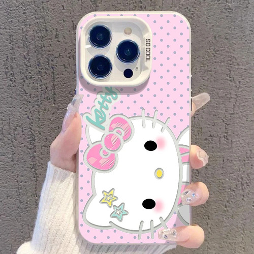 波点粉Kitty猫适用OPPOReno16手机壳K15Pro+K12sK13Turbo彩银磨砂FindX9X8S+A6sPro学生A3xA5活力版A58A96A97