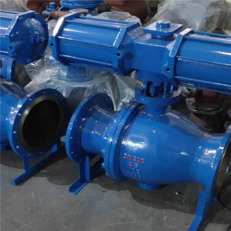 喷煤粉气动固定球阀 Q647Y-6C 气动卸灰球阀 DN150