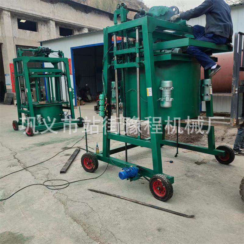 跨境非洲水泥检查井成型机井筒制砖机移动水泥井管子机涵管成型机