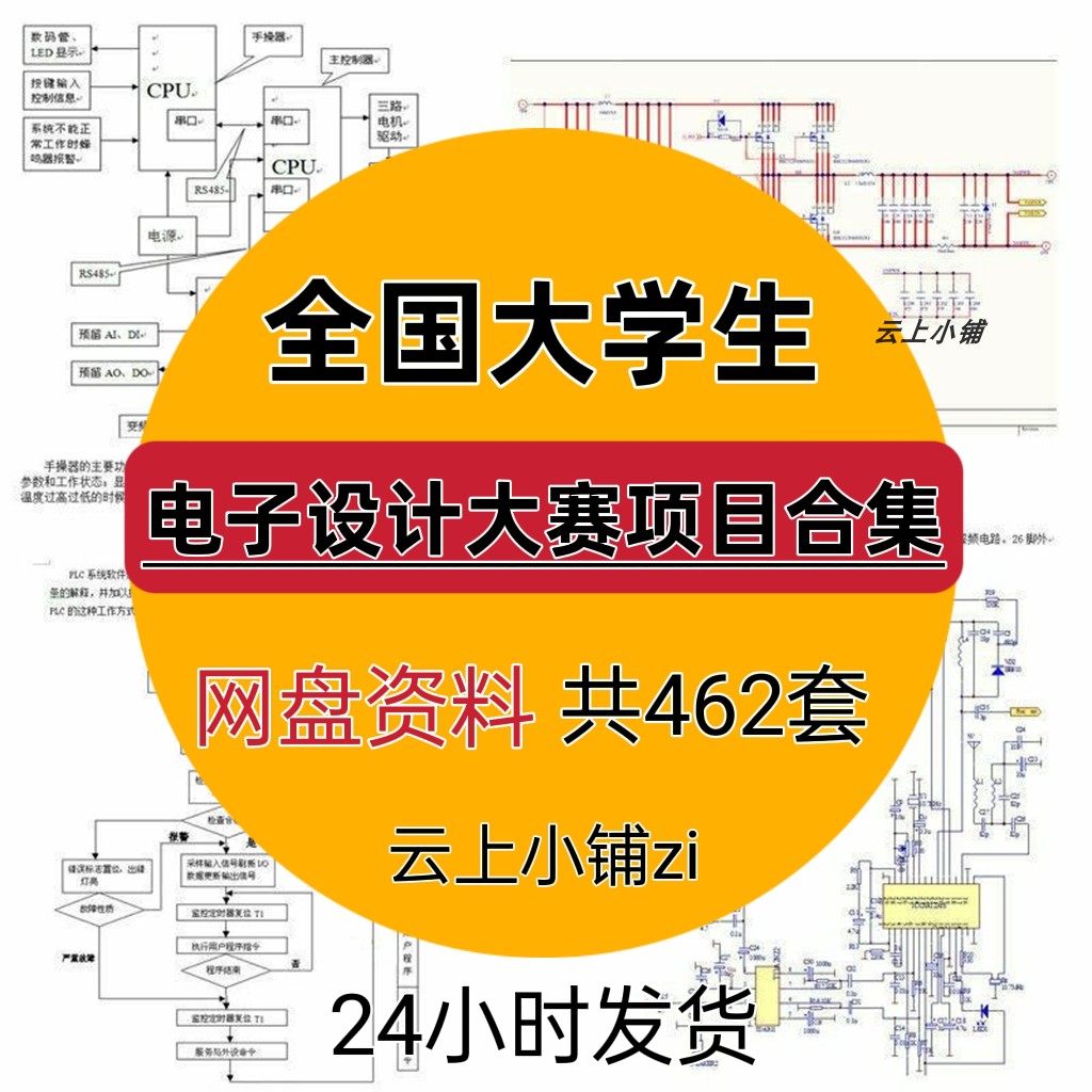 全国大学生电子设计大赛项目合集毕业设计单片机pcb电赛作品资料