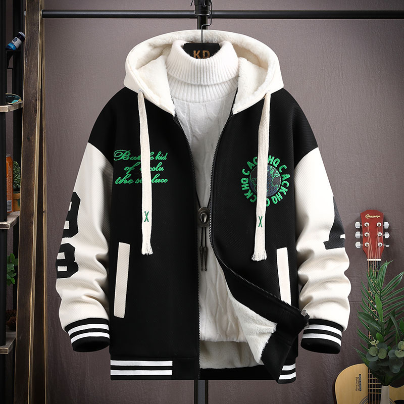 秋冬季青少年加厚外套保暖男孩