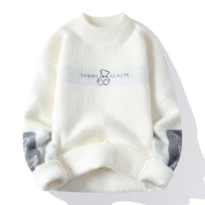 大童软糯打底毛衣男秋冬季