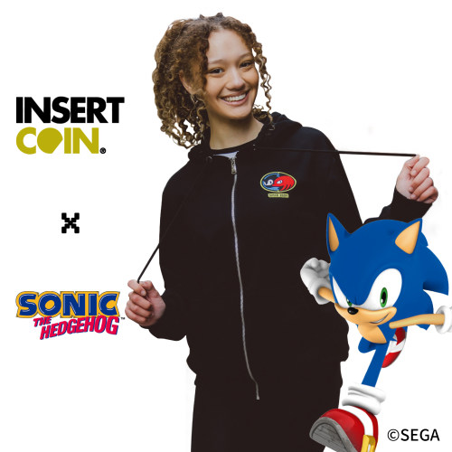 索尼克纳克鲁斯卫衣 INSERT COIN SEGA世嘉游戏周边正版授权