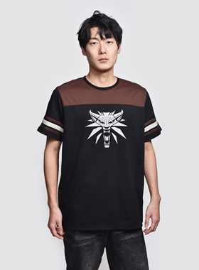 巫师白狼T恤 INSERT COIN CDPR巫师系列游戏周边正版授权