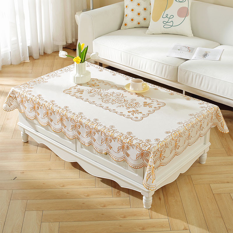 PVC防水防油免洗茶几桌布