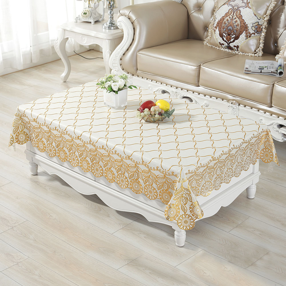 防水可擦长方形餐桌布茶几布