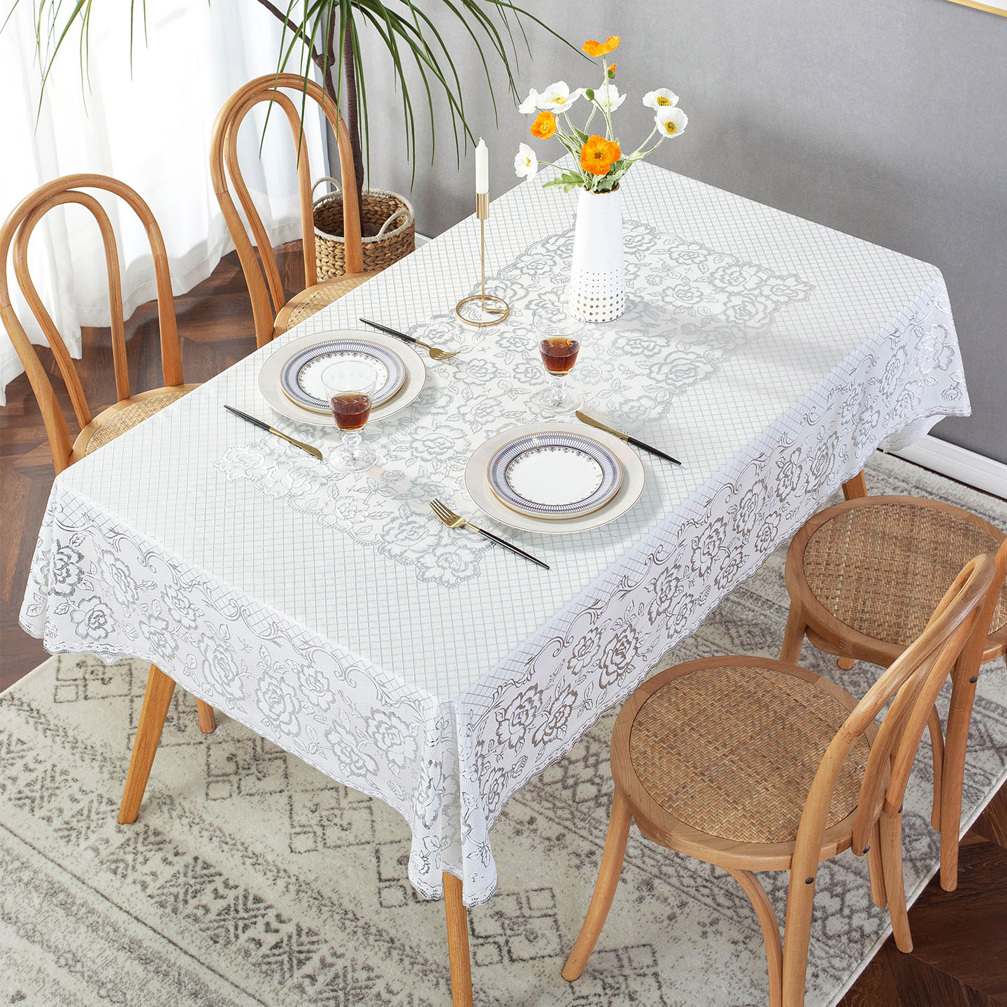 防水防油免洗防烫PVC塑料餐桌布