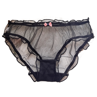 瑶瑶闺蜜诱惑透明网纱内裤女性感网红爆款透视女士低腰提臀三角裤