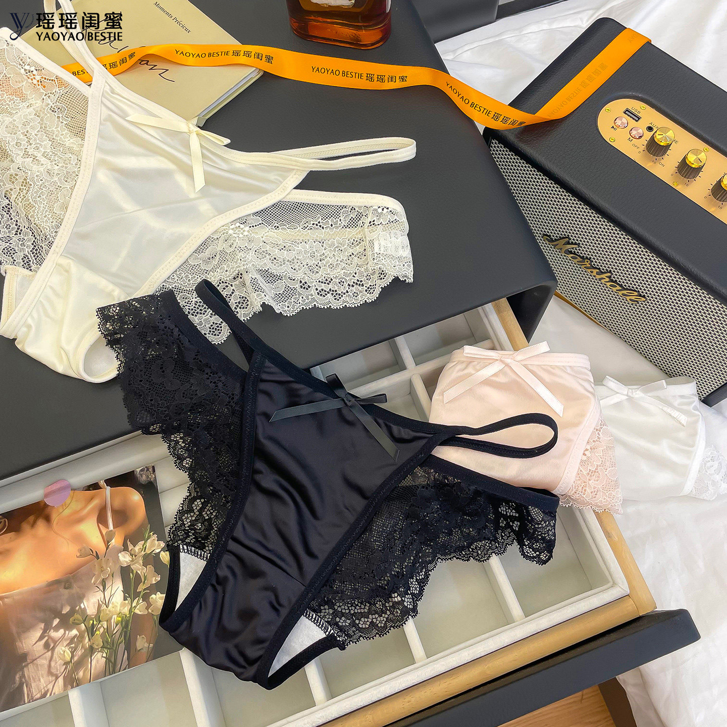 瑶瑶闺蜜法式性感女士交叉蕾丝镂空带内裤纯棉裆透气纯欲风三角裤,女士内衣/男士内衣/家居服,女三角裤,淘宝优惠券,粉丝福利购,淘宝优惠卷