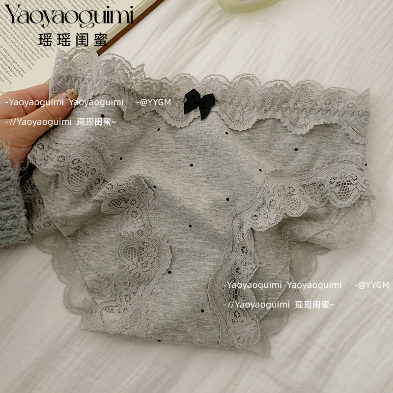 法式复古风蕾丝内裤女瑶瑶闺蜜