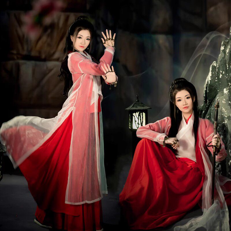 紫霞仙子衣服装汉服女大话西游武侠同款全套古装演出服写真服团购