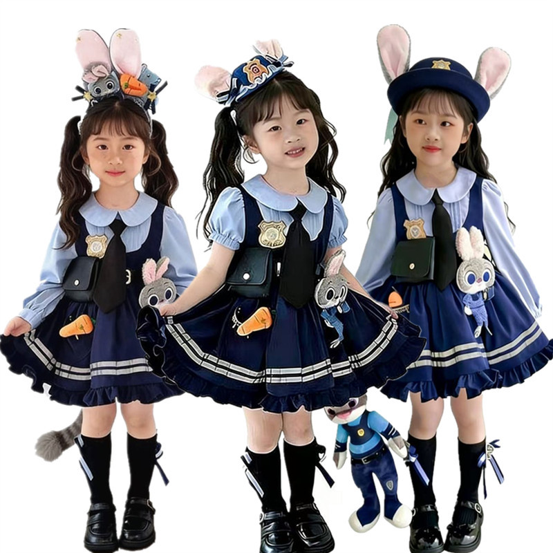 儿童兔子警官朱迪Cosplay全套含