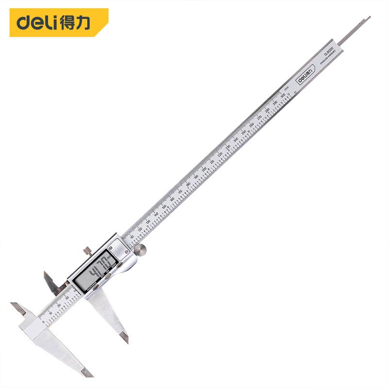 得力工具 0-300mm数显不锈钢高精度电子工业级数显卡尺 DL91300