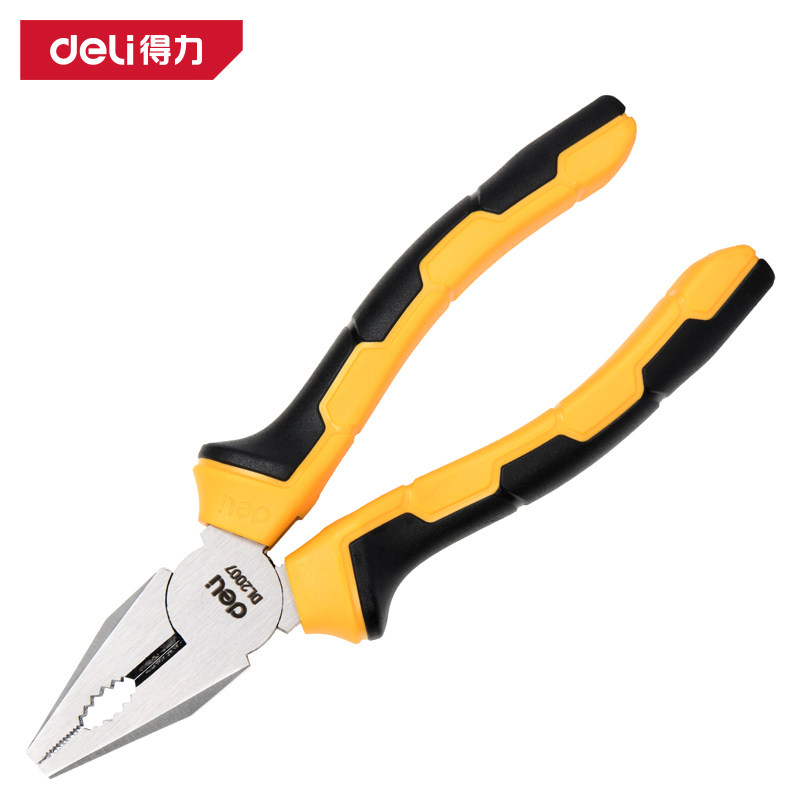 deli得力DL2007德式钢丝钳7寸(黄)(把)