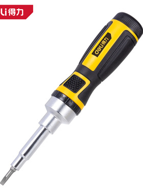 deli得力DL260016多用棘轮螺丝批16合1铬钒钢(黄)(套)