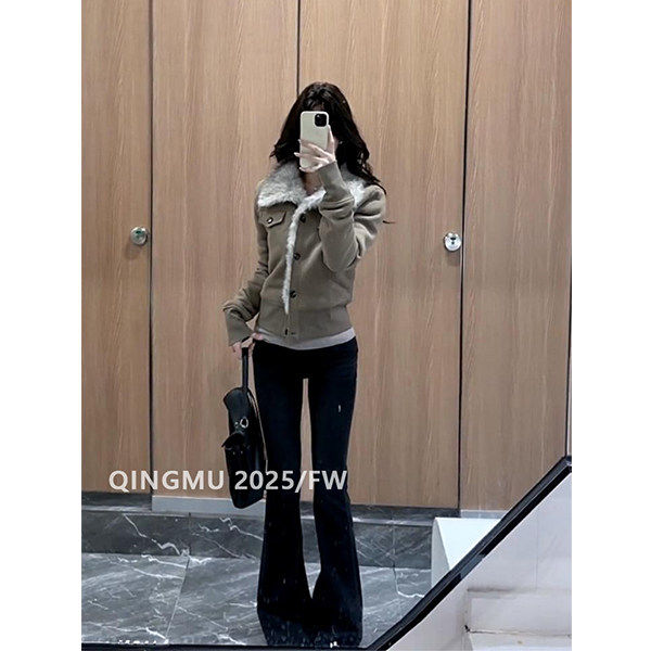 2026超火穿搭一整套冬装高级小众不撞款外套微喇裤子小香风套装女,女装/女士精品,大码套装,淘宝优惠券,粉丝福利购,淘宝优惠卷