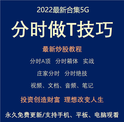 股票炒股分时图视频趋势波段教程高抛低吸短线差价做T精品图教程