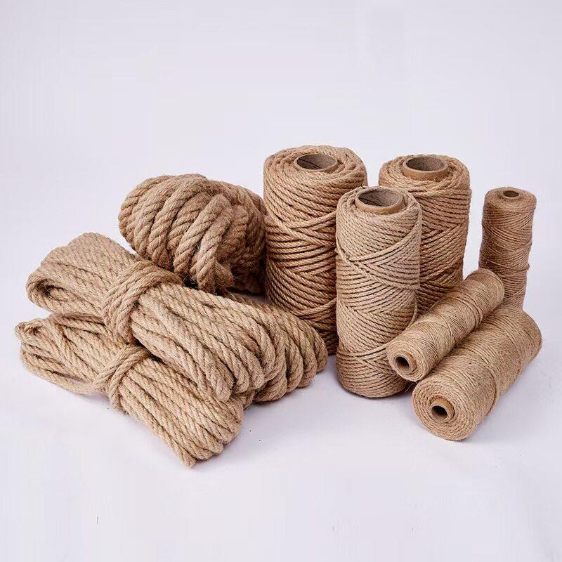 5mm原色黄麻绳剑麻绳子diy制作猫抓柱猫抓板磨抓器捆扎编织绳