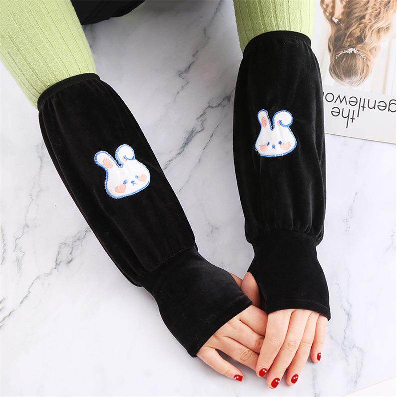 儿童袖套女冬2026新款羽绒服套袖学生暖手防脏护袖手套袖套二合一