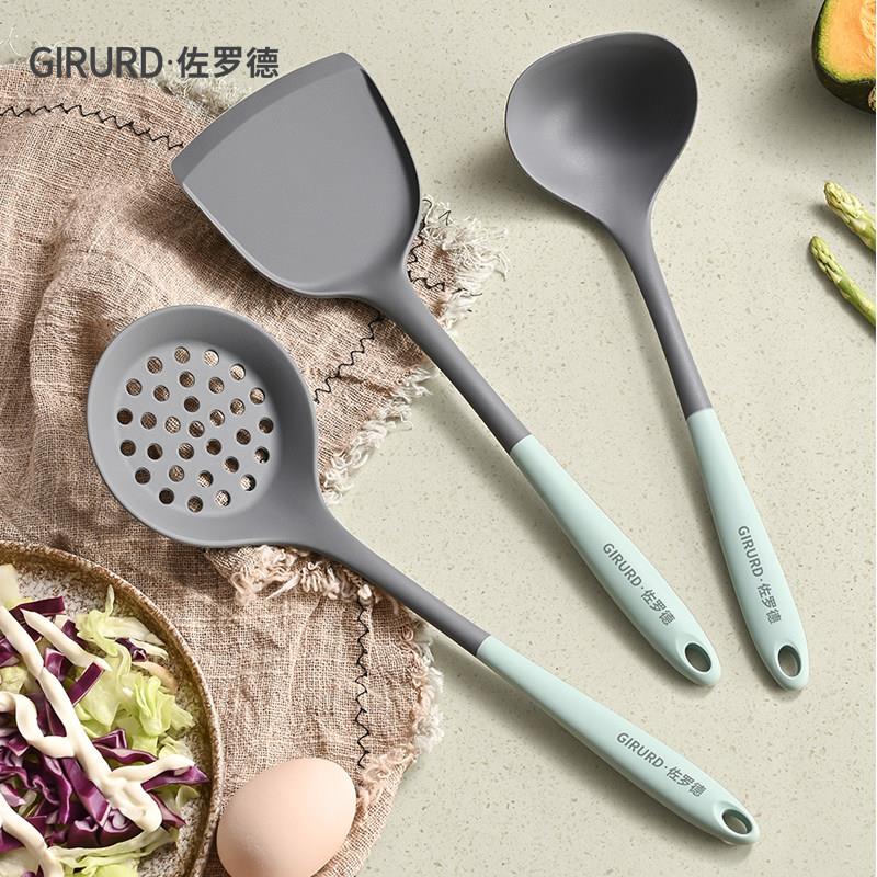 硅胶厨具套装新款 炒菜铲子炒勺家用不粘锅 硅胶锅铲时品级耐高温