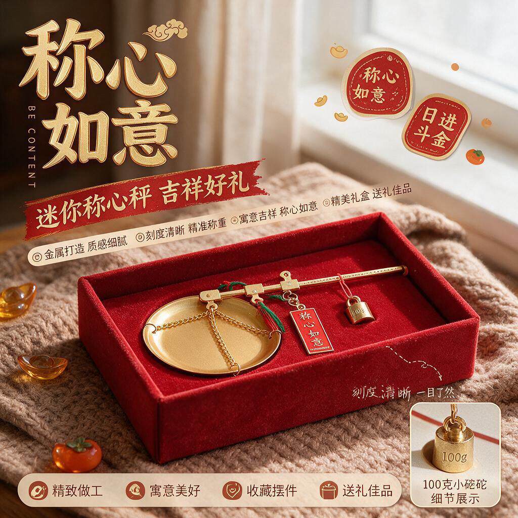 乔迁之喜摆件乔迁之喜装饰称心如意摆件入伙新居布置新房礼物