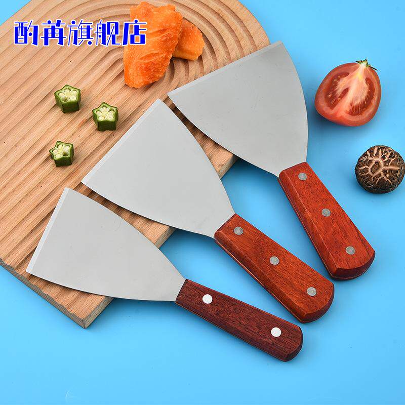 不锈钢加厚斜口煎铲煎饼果子炒