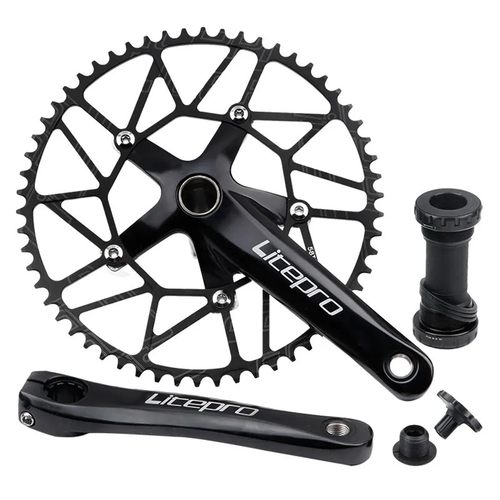 litepro中空曲柄牙盘46 48 50 52 54 56 58T正负齿盘片