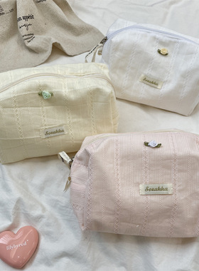 54181 新款玫瑰花化妆包大容量护肤品收纳包旅行洗漱用品化妆袋