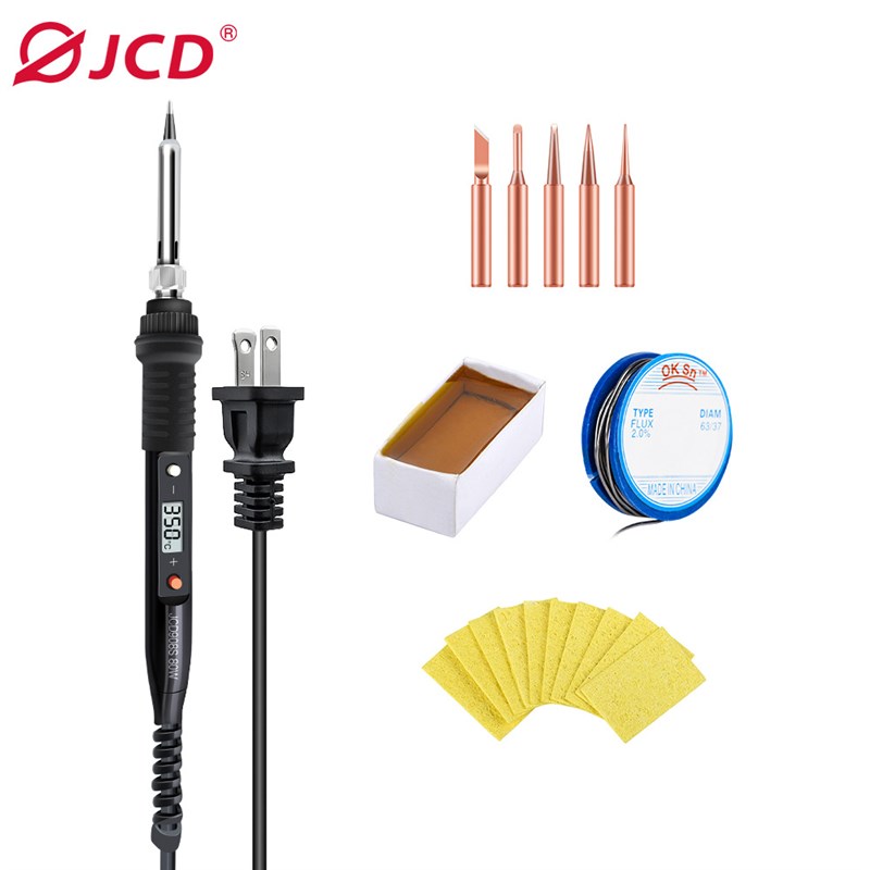 JCD 数显控温908S电烙铁套装80W 烙铁头焊接电子维修套装