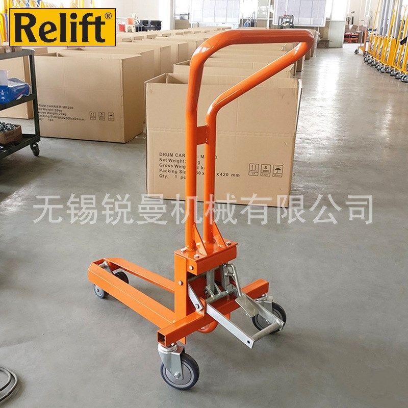 机械式搬运小车MR200轻便携式小叉车搬运车脚踏式起升小推车直销