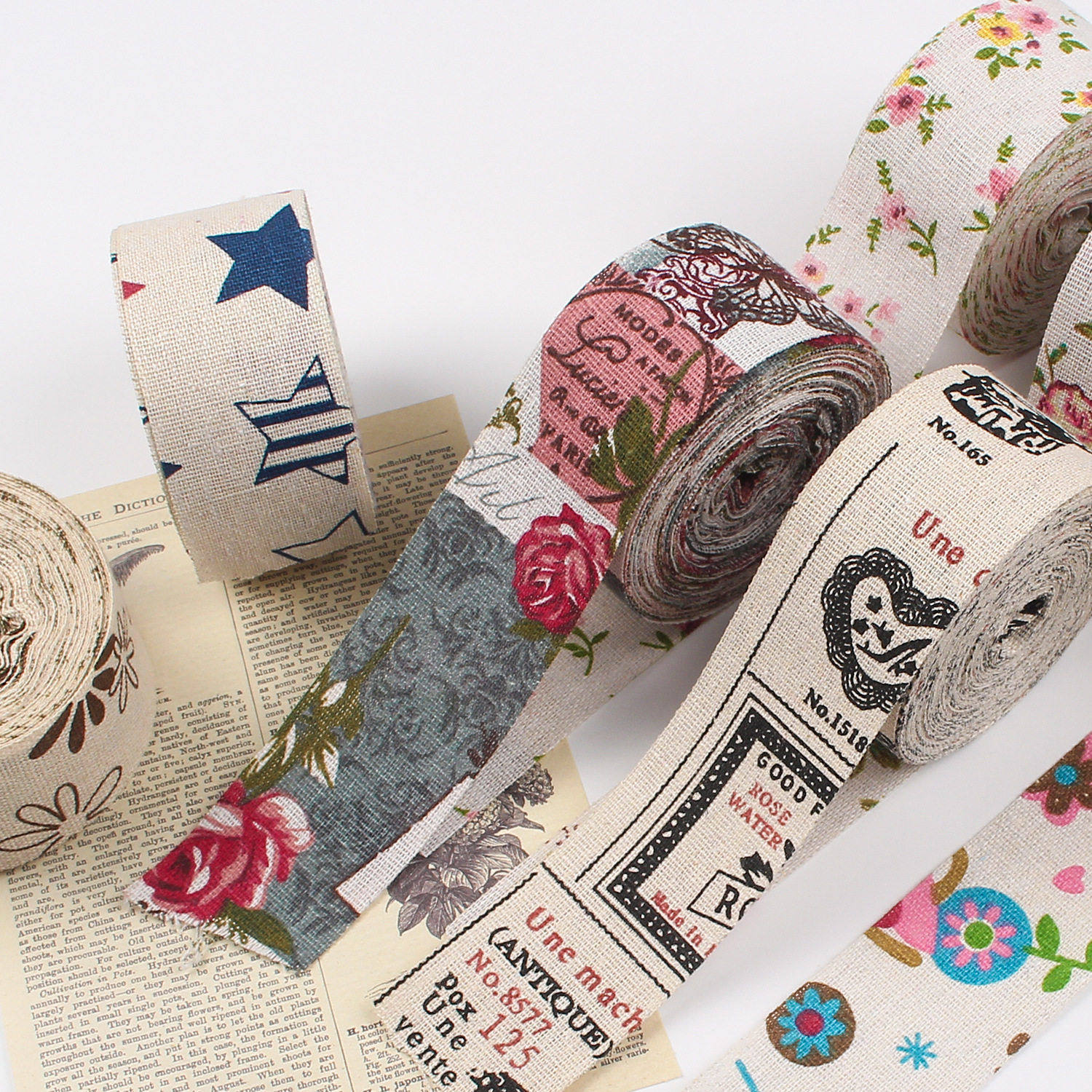 麻布卷织带印花棉麻布 印花麻布卷 麻布印花织带欧美婚礼圣诞装饰,居家布艺,丝带/绸带/布带,淘宝优惠券,粉丝福利购,淘宝优惠卷