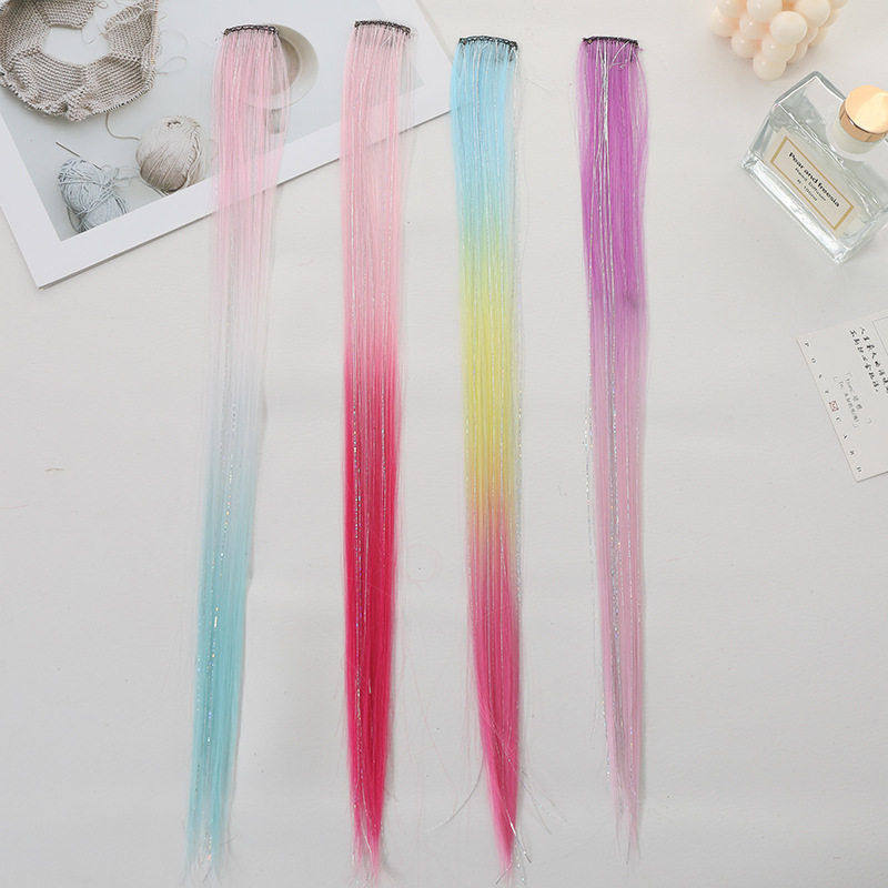 女童假发挂耳染色发片无痕女孩接发彩色假发儿童甜酷发饰公主头饰,美发护发/假发,卷发片,淘宝优惠券,粉丝福利购,淘宝优惠卷