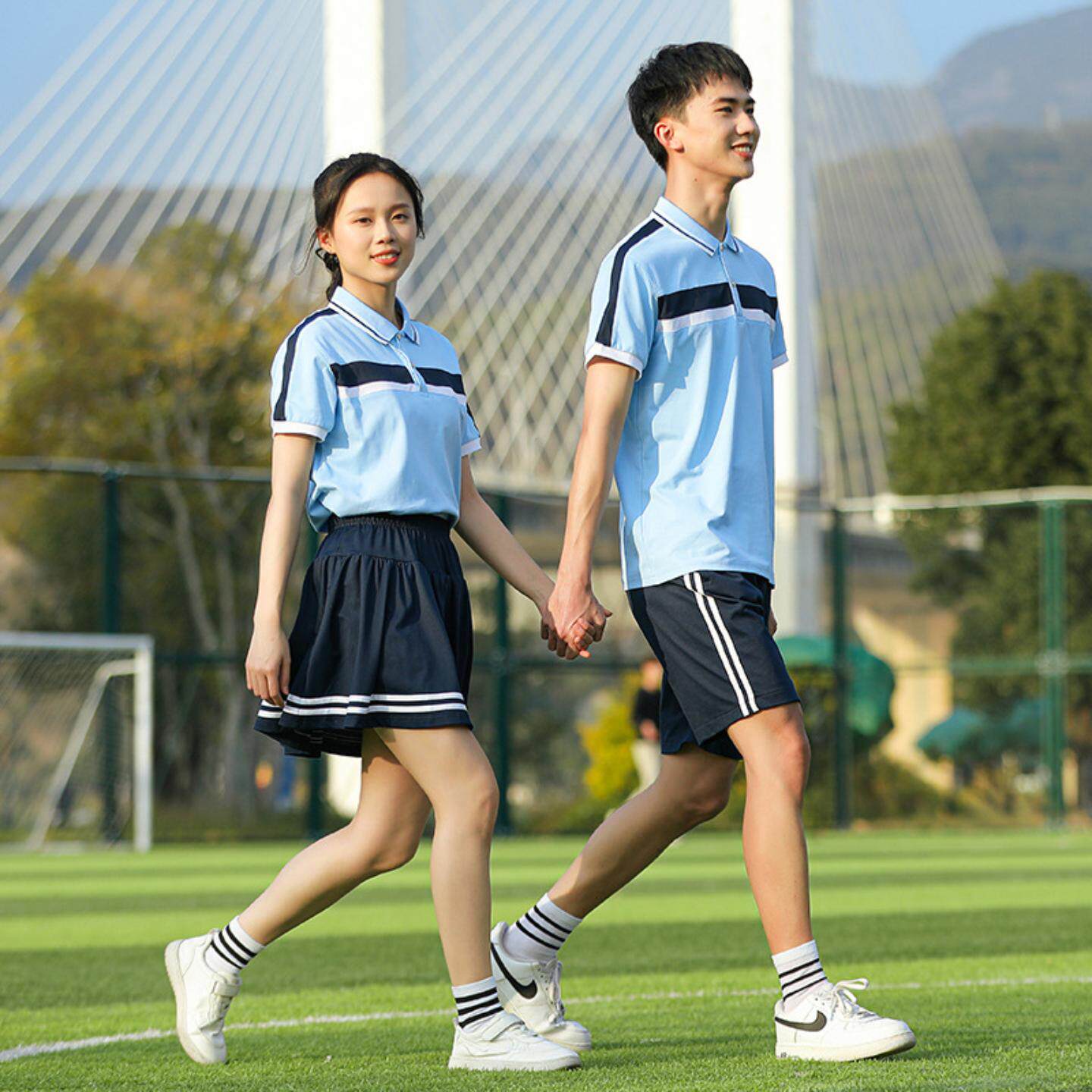 春秋季中学生校服套装学院风初