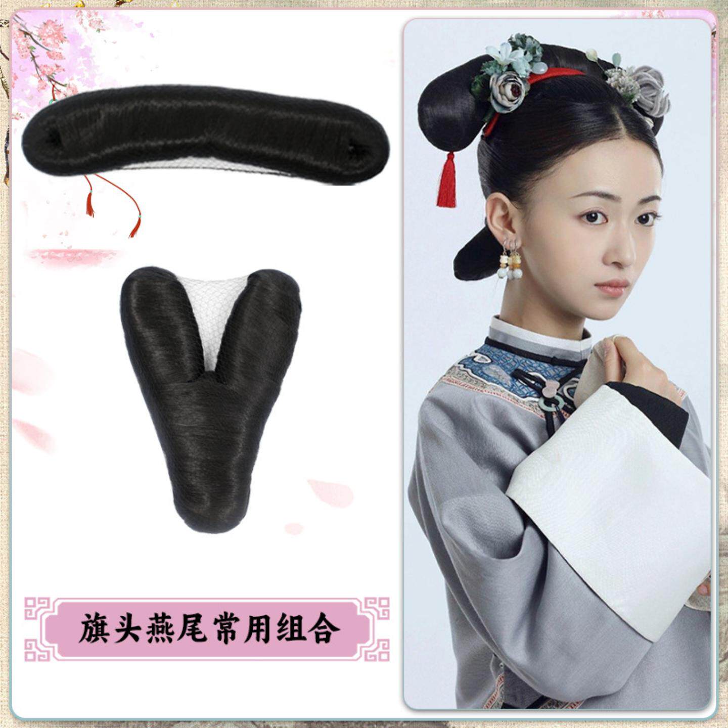 古装假发清朝宫廷旗头儿童