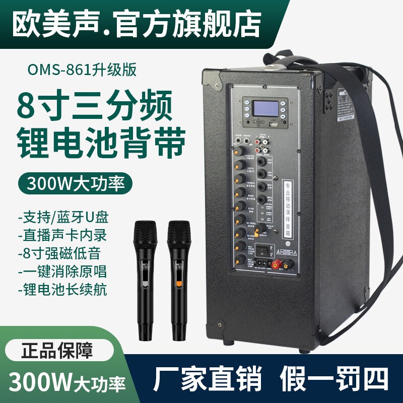 欧美声861专业户外音响K歌唱歌大