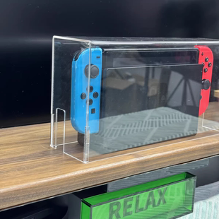 switch防尘罩任天堂oled主机游戏机底座盒ns外壳oled套透明保护壳