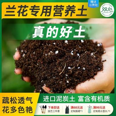 兰花土专用营养土虎皮兰君子兰种兰花的土壤花土泥炭土养花土通用