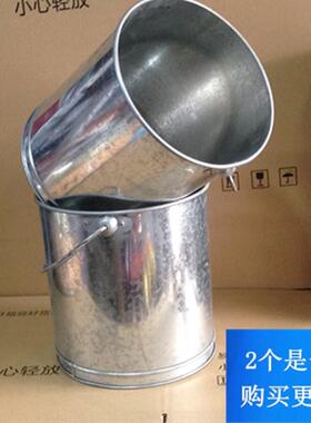大号铁皮水桶镀锌桶铁桶金属桶直桶家用加厚款手提桶小水筲圆水桶