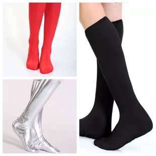 鞋 蒙古男女高弹力蒙古舞蹈脚套藏族舞袜套广场舞靴套 套成人舞蹈鞋