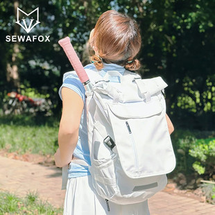 羽毛球包背包女款网球运动健身大容量轻便旅行书包电脑双肩包男款