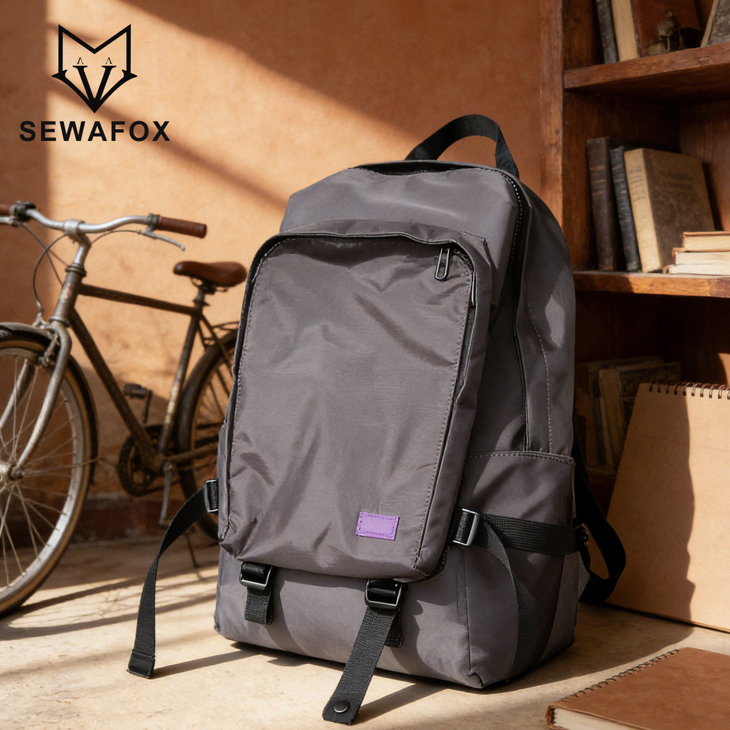 SEWAFOX/塞瓦狐紫标休闲双肩包