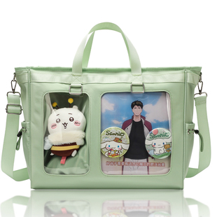 原创『春日园』娃谷两用痛包尼龙布2025新款棉花娃娃双肩单肩女包