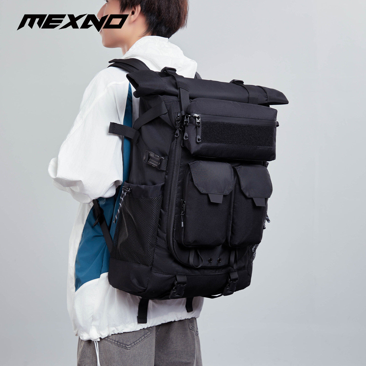 X-PAC多功能城市通勤双肩包男款休闲电脑户外旅行徒步登山背包