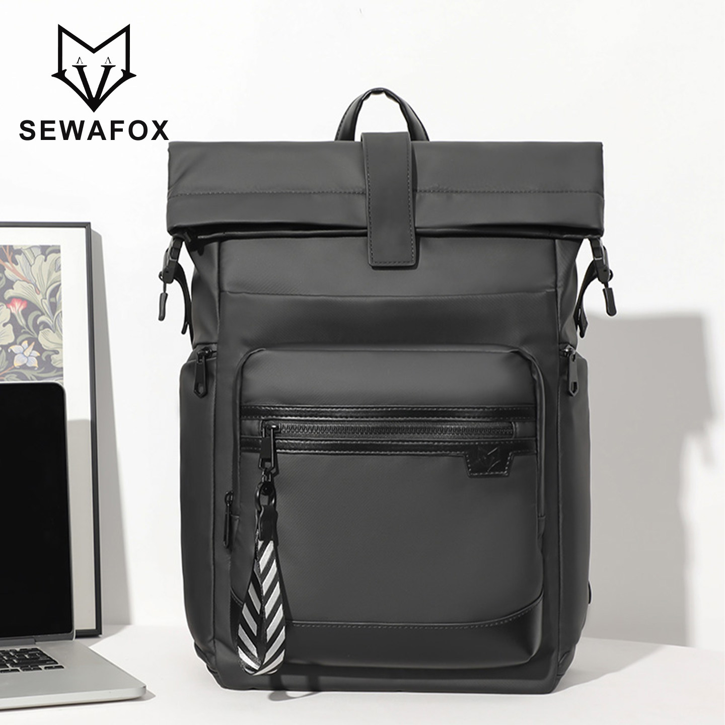 SEWAFOX/塞瓦狐商务通勤双肩包
