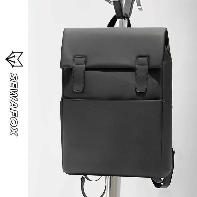 商务双肩包电脑背包男士出差通勤笔记本男款皮质2026新款书包男女