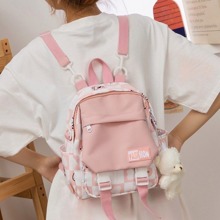 儿童双肩包女孩春游包可爱轻便旅行小学生出游休闲女童斜挎小背包