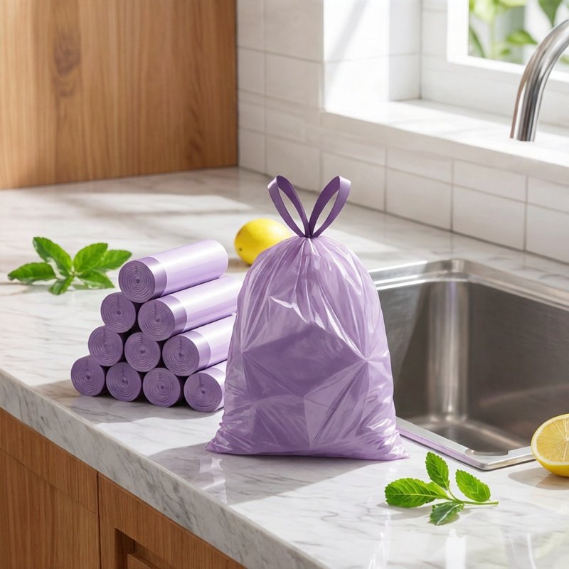 家用手提式大号塑料袋抽绳式垃圾袋实惠装厨房自动收口加厚实惠装