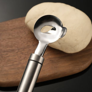 家用单孔削面刀不锈钢专业款 加厚商用削面工具 山西手工削面神器