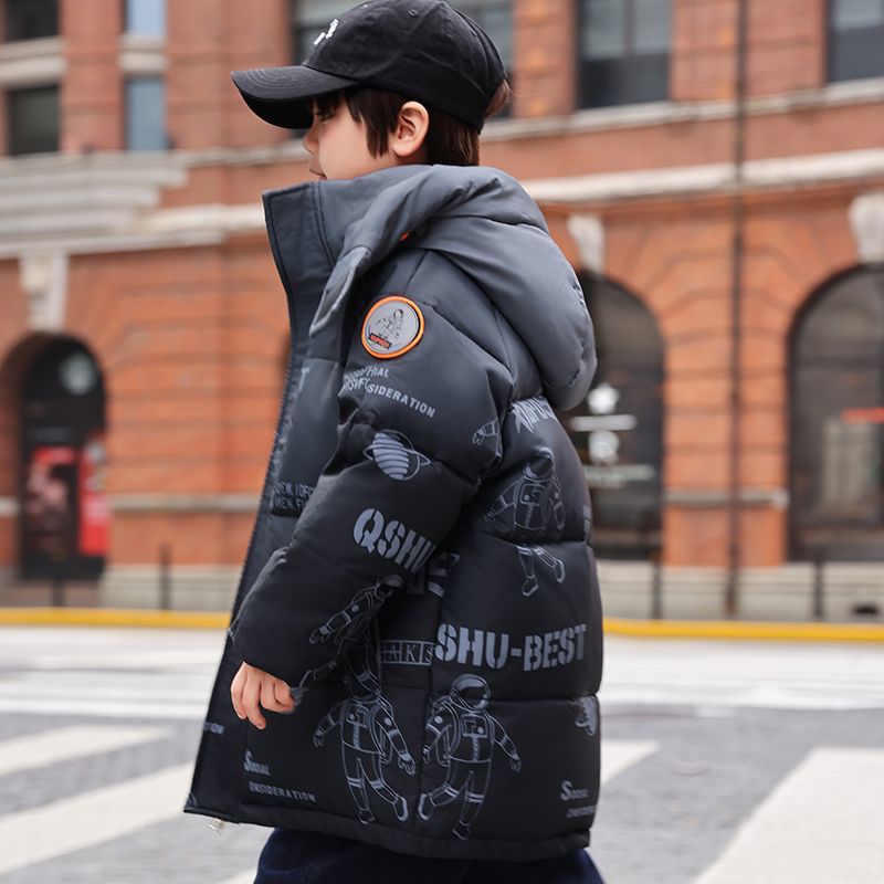 儿童羽绒服中长款男童202